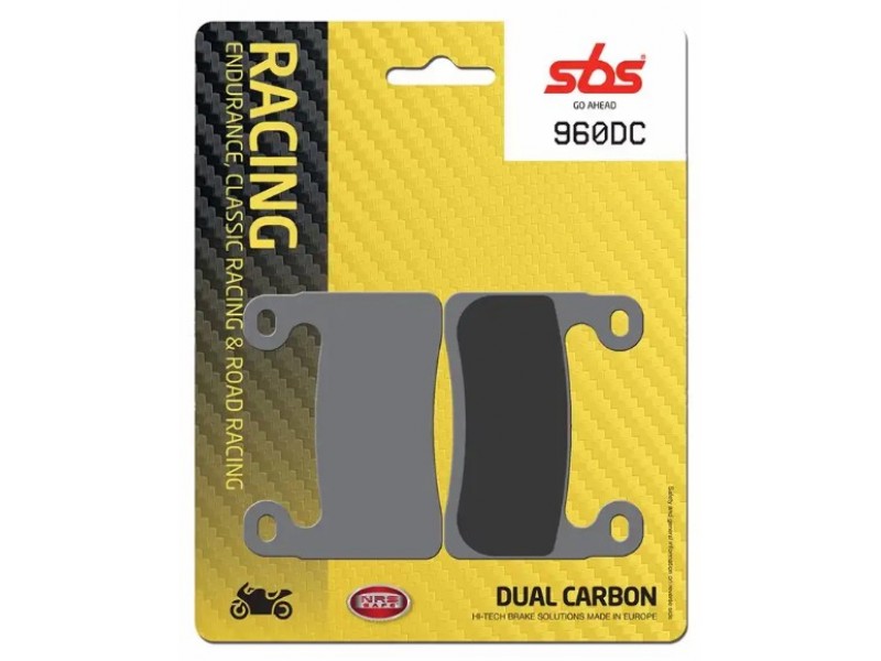 Гальмівні колодки SBS Road Racing Brake Pads, Dual Carbon 960DC